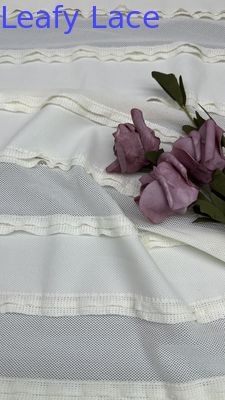 Tissu de dentelle de haute qualité pour robes de mariée Tissu de toile en maille brodée