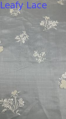 Tissu en maille de tulle florale de haute qualité Tissu en maille de dentelle à feuilles