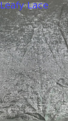 Éclairage en tissu de dentelle en treillis 100% polyester Tissu de dentelle en treillis à feuilles
