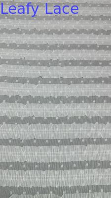 Tissu en dentelle plissée en treillis dentelle respirer pour les robes Tissu à feuilles de couture soirée d'occasion de luxe