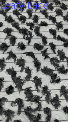 Tissu à feuilles creuses Chantilly dentelle haut tissu pour le bricolage vêtements robe