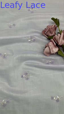Tulle Mesh Fabric High Quality Sequin Metallic New Collection for Garments Gowns