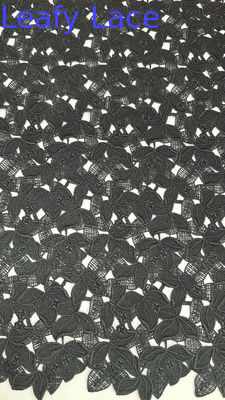 Tissu en dentelle de Chantilly à feuilles avec des bords irréguliers dentelle romantique pure pour les voiles et les robes de mariée