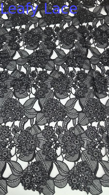 Lace de Chantilly Lace chimique luxueuse Lace en tissu pure Lace romantique pour les voiles et les robes de mariée