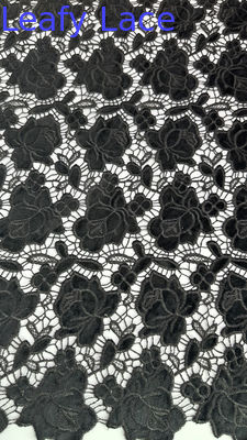 White Hollow-up Luxary Brand Embroidered Lace Fabric Laser Tech For Party Occasion