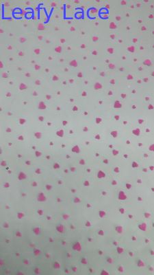 Tissu en tulle en maille feuillue pour respirer l'amour, couleur pour la nouvelle saison SS