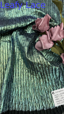 Tissu en dentelle métallique pour robes de luxe Broderie complexe