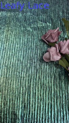 Tissu en dentelle métallique pour robes de luxe Broderie complexe