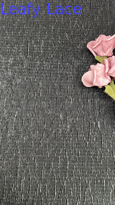 Tissu en dentelle métallique Cobra pour robes, couleur argent de luxe, robes de soirée