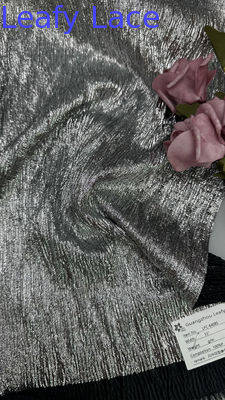 Couleur Cobra Sliver Tissu en dentelle métallique Pour les robes Robes de mariage de fête de luxe