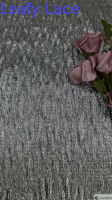 Couleur Cobra Sliver Tissu en dentelle métallique Pour les robes Robes de mariage de fête de luxe