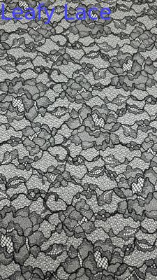 Tissu en dentelle brodée noire Motifs de district Nouvelle collection pour robes de soirée et de mariage, vêtements