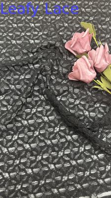 Effet creux en résille de dentelle noire pour robes de soirée artistiques et de mariage