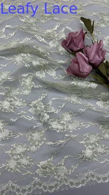 Dentelle en tulle brodé de luxe INS avec couture florale pour robes de mariée élégantes