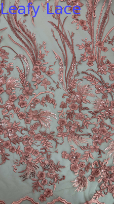 Broderie Tissu dentelle nouvelle collection Grond élégant Respire élégant pour les robes de fête