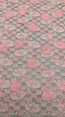 Tissu de dentelle florale brodée en plaqué de haute qualité habits de mariée de luxe sur mesure robes
