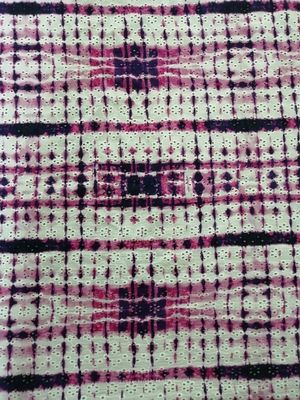 Broderie pure Digital d'oeillet de coton de 100% imprimant le tissu