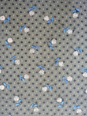 tissu de dentelle de broderie de fleur de 49 pouces