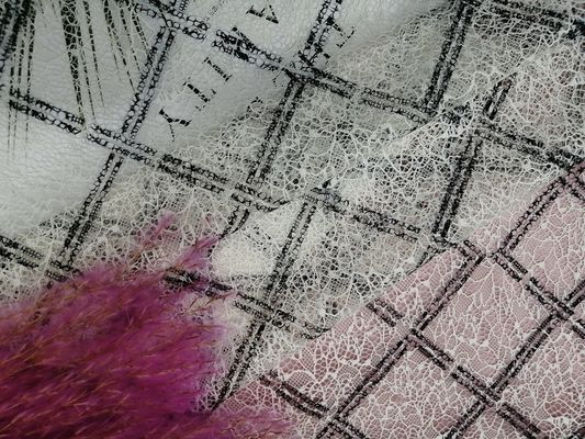 Impression 100% de polyester de Madame Garment Tulle blanc Mesh Fabric