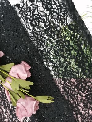 Tissu floral attaché de la dentelle 3D
