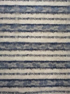 Tissu de dentelle de crochet de lettre de marine