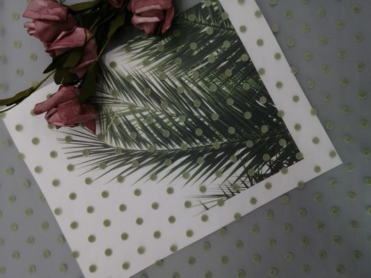 Polka verte Dot Tulle Flocked Mesh Fabric de scintillement pour peu de fille