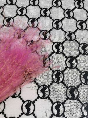 Tissu soluble dans l'eau chimique de dentelle de crochet de literie de broderie