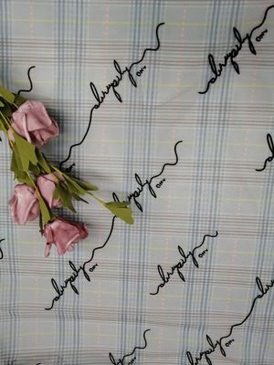 Le modèle de lettre d'OEM s'est assemblé Mesh Fabric Printed Tulle Lace