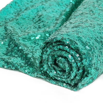 la paillette scintillante de scintillement de 125cm a brodé le tissu pour la robe habillée