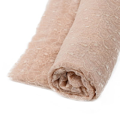 La broderie attachée florale de tissu de dentelle de lingerie de largeur de 58 pouces a tricoté