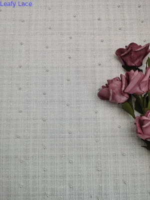 le crochet large de tissu brodé de paillette de 125cm lacent la broderie de Tulle