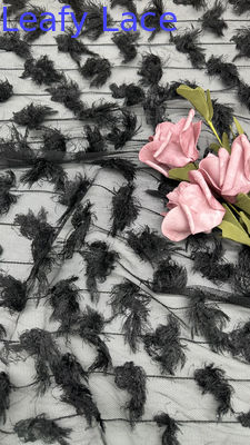 Tissu à feuilles creuses Chantilly dentelle haut tissu pour le bricolage vêtements robe