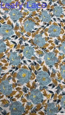 Fleurs de dentelle brodées colorées pour robes de soirée Fabricant et fournisseur sur mesure