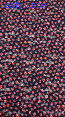 Tissu en dentelle brodée de fleurs roses mignonnes pour robes de mariée, robes magnifiques personnalisées