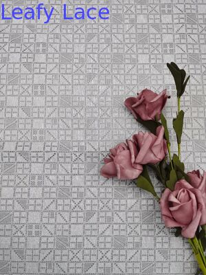 Fabrication de tissus creux en dentelle broderie à feuilles personnalisées