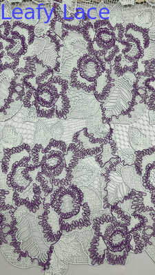 Tissu de dentelle brodé floral pour robes de mariée Dentelle brodée haut de gamme pour vêtements de mode